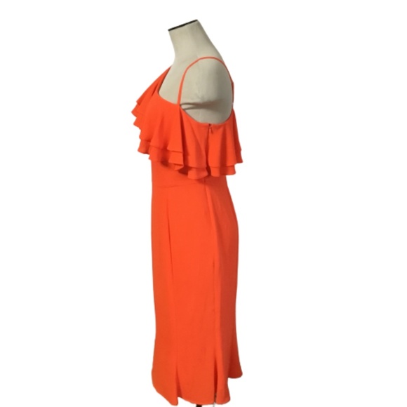 London Times Petite One Shoulder Midi Sheath - Picture 3 of 7